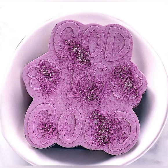 Handmade Other - Lavender shimmer soap handmade 5x4in 8oz shea butter based god is good
